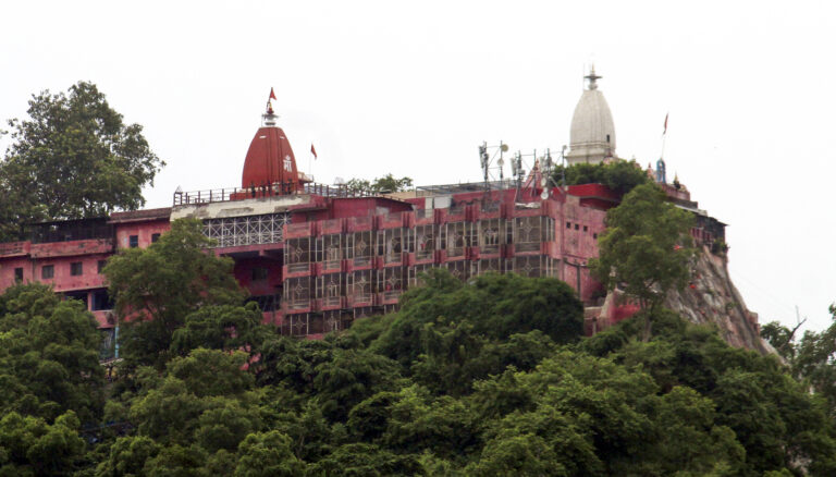 Haridwar: Mansa Devi temple, where a stampede broke out earlier in the day, in Haridwar, Sunday, July 27, 2025. At least six people died and several suffered injuries in the incident, according to officials. (PTI Photo)(PTI07_27_2025_000387B)