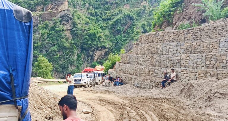 Karnali highway obstructed