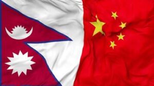 Nepal, China flag