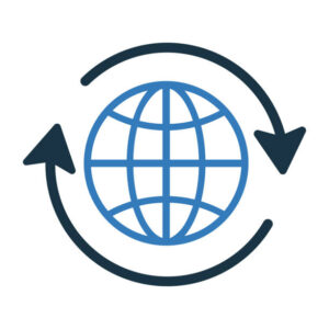 Global business or Worldwide icon. Use for commercial, print media, web or any type of design projects.