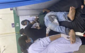 Four journalists injured