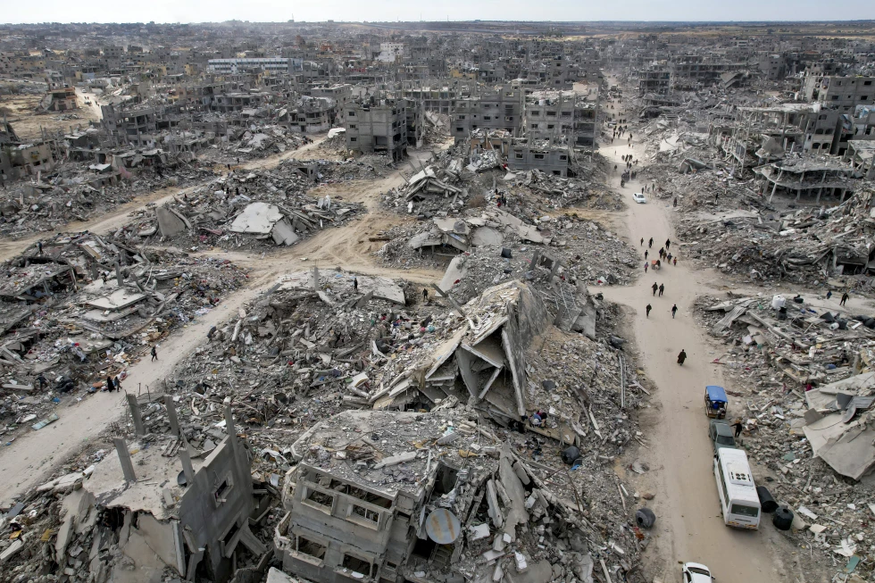(Displaced Palestinians return to Rafah, Gaza Strip, Jan. 20, 2025, a day after a ceasefire deal between Israel and Hamas went into effect.  AP Photo: Jehad Alshrafi, File)