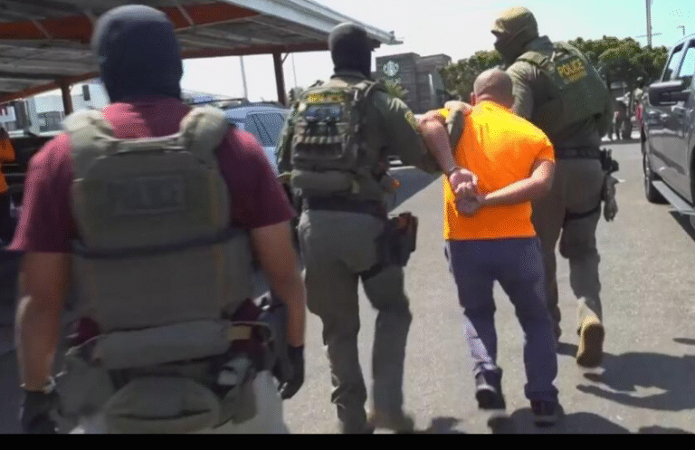 (Immigration enforcement in Los Angeles, which the federal government called “ground zero for the effects of the border crisis” will continue undeterred says U.S. Border Patrol Sector Chief Gregory Bovino as seen during recent operations at a Home Depot and car wash. (AP Video: Eugene Garcia)