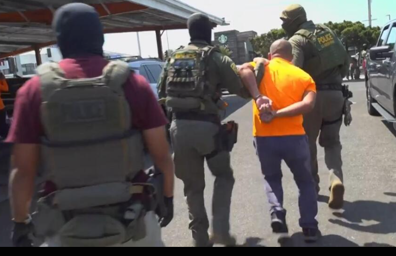 (Immigration enforcement in Los Angeles, which the federal government called “ground zero for the effects of the border crisis” will continue undeterred says U.S. Border Patrol Sector Chief Gregory Bovino as seen during recent operations at a Home Depot and car wash. (AP Video: Eugene Garcia)