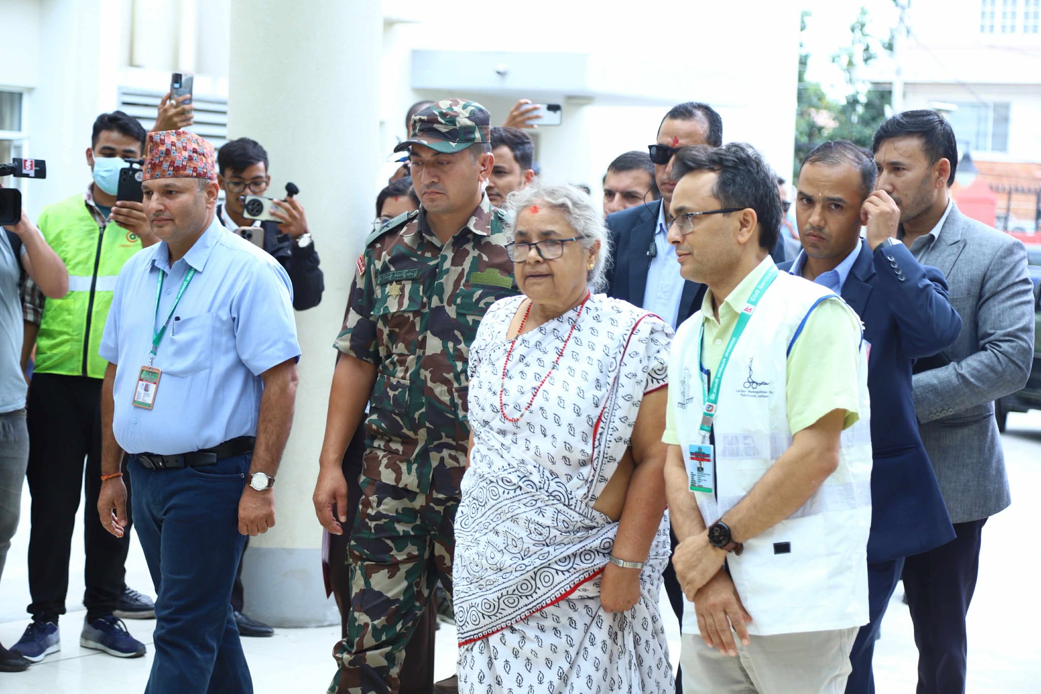 PM Karki visit Trauma Centre