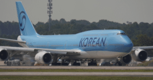 (A plane carrying more than 300 workers from South Korea who were detained during an immigration raid at a battery factory in Georgia last week left Atlanta shortly before noon Thursday, bound for South Korea. Photo: AP)