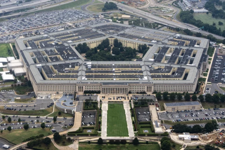 (The Pentagon, the headquarters for the U.S. Department of Defense, is seen from the air, Aug. 20, 2025, in Arlington, Va. (AP Photo: Alex Brandon, File)