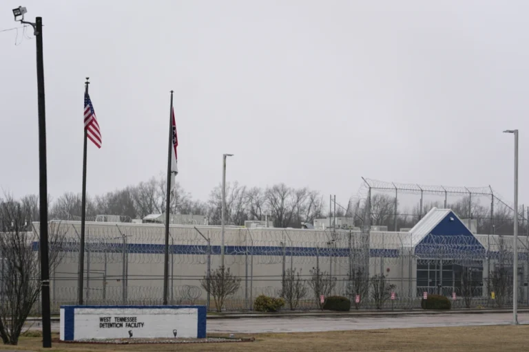 (The CoreCivic West Tennessee Detention Facility is seen Jan. 24, 2024, in Mason, Tenn. (AP Photo: George Walker IV, File)
