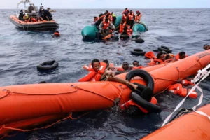 Migrants in Mediteranean Sea