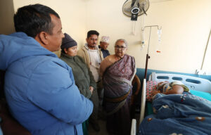 PM karki meets wounded