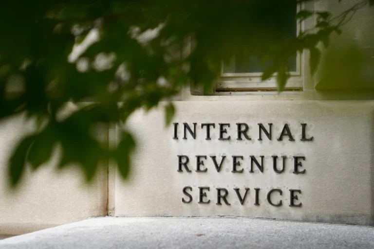 (A sign is displayed outside the Internal Revenue Service building May 4, 2021, in Washington. (AP Photo/Patrick Semansky, File)