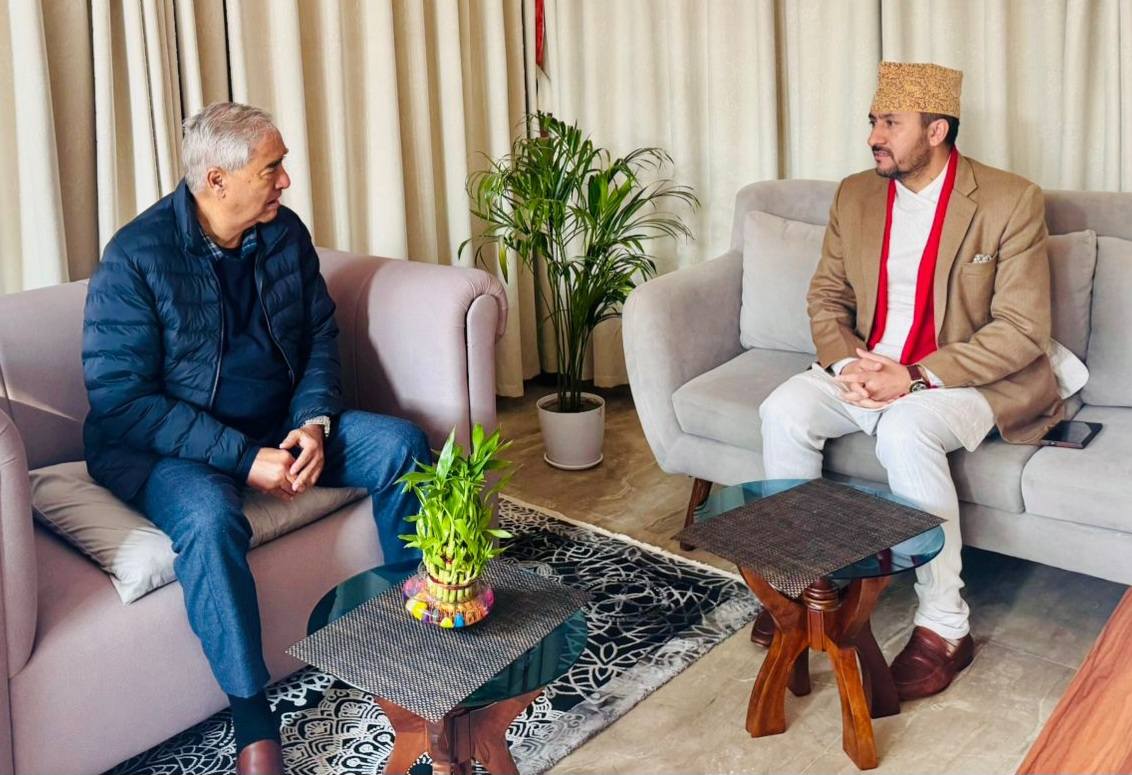 Minister with Deuba
