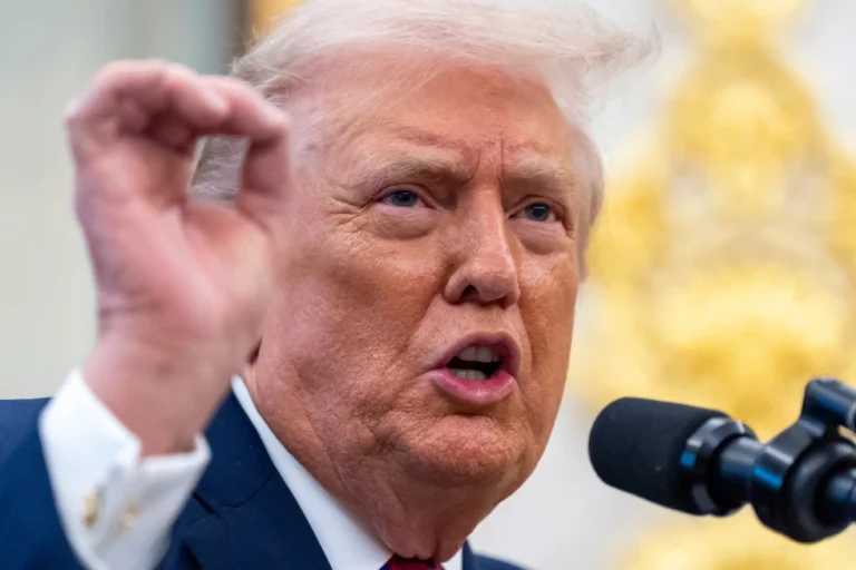 (President Donald Trump speaks during a Mexican Border Defense Medal presentation in the Oval Office of the White House, Monday, Dec. 15, 2025, in Washington.  AP Photo: Alex Brandon)