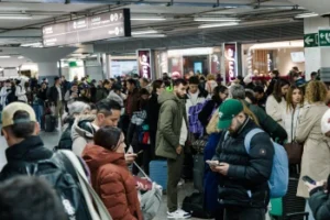 High-speed trains collide