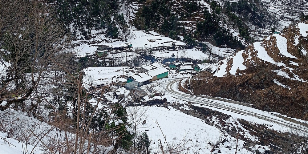 Snowfall in Rukum
