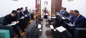 Chinese Envoy with PM Karki