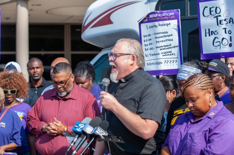 Pastor Jason at Loretto Strike