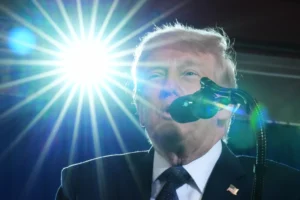 (President Donald Trump speaks at Rockland Community College, Friday, May 22, 2026, in Suffern, N.Y.  AP Photo: Alex Brandon)