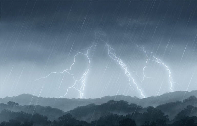 Rain with thunder