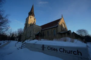 (Cities Church is seen on Jan. 19, 2026, in St. Paul, Minn.  AP Photo: Angelina Katsanis, File)