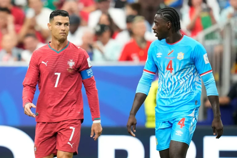 (Portugal's Cristiano Ronaldo , during the World Cup Group K soccer match between Portugal and Congo in Houston, Wednesday, June 17, 2026.  AP Photo: Ashley Landis)