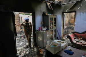 Fire at a nursing home in Sri Lanka