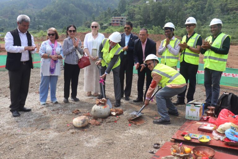 (Inaugural of the construction of substation and transmission lines under MCA-Nepal at Ratmate in Belkotgadhi Municipality-7, Nuwakot. Photo: MCA Nepal)