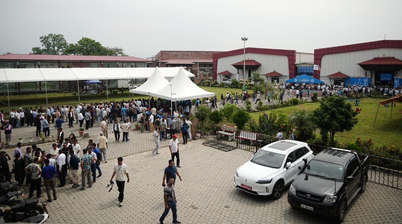 (Rastriya Swatantra Party, (RSP) First general convention delegates waiting for the closed session. Photo: Sujan Gurung)