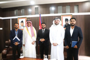 Ramji Yadav with Fahad Mohammed A. Al-Manike