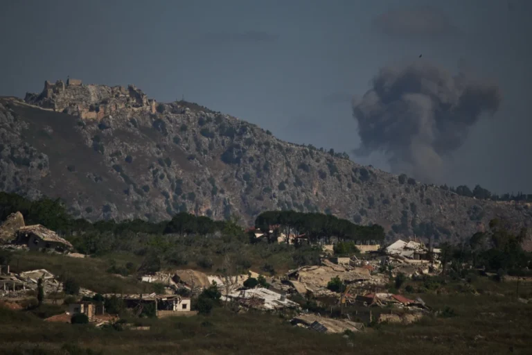 Smoke rises to the sky in Southern Lebanon
