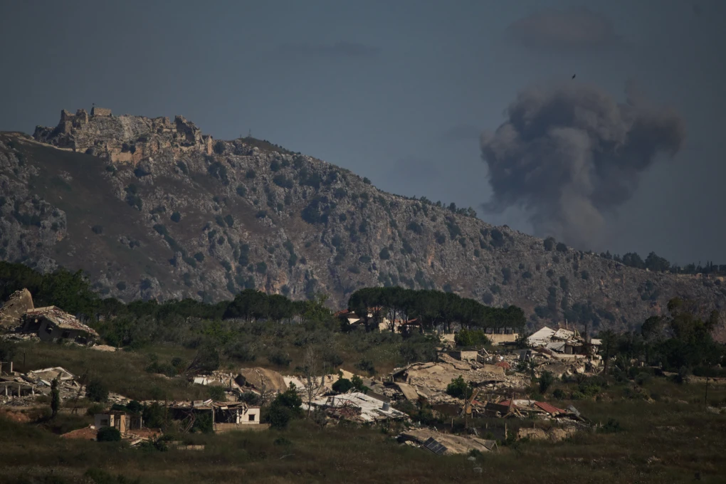 Smoke rises to the sky in Southern Lebanon