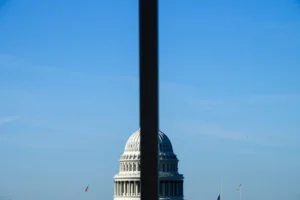 (The U.S. Capitol is seen behind a light pole on June 3, 2026.  AP Photo: Cliff Owen)