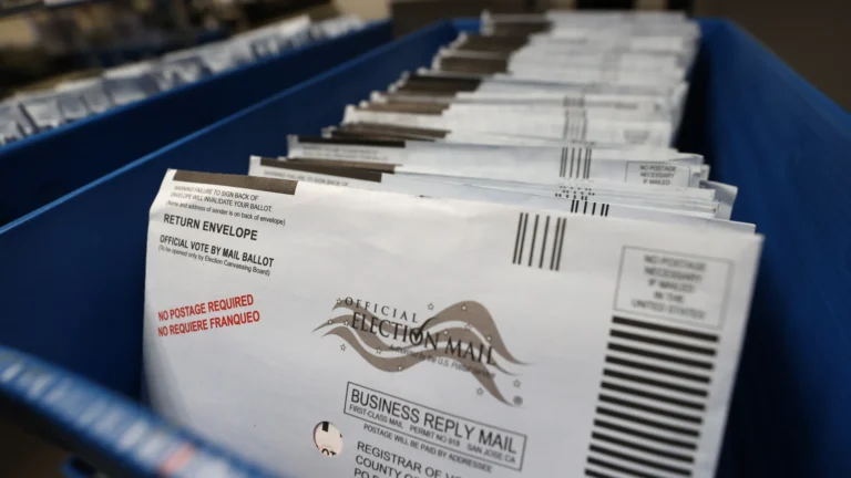 Vote-by-mail process in CA