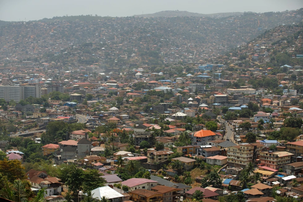 (The city of Freetown, Sierra Leone, is seen on April 28, 2024.  AP Photo: Misper Apawu, File)