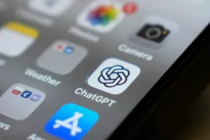 (The Chat GPT app icon is seen on a smartphone screen, Aug. 4, 2025, in Chicago.  AP Photo: Kiichiro Sato, File)