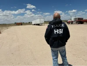 (Federal agents have begun a crackdown on immigrant truck drivers based on information and identities gathered during raids on driving schools. Photo: DHS)