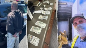 (Hayward police arrested Daniel Lemas, right, and Dennis Tillis for a burglary in Canyon, California. Selfie photos taken while they were committing the burglary were also recovered. Photo: Canyon Police Department)