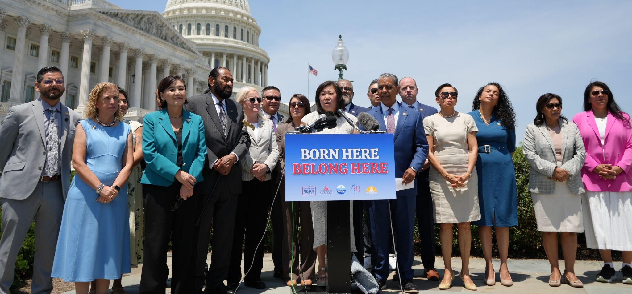 (A press conference organized by the Democratic Caucus regarding the Supreme Court's verdict upholding citizenship by birth.)