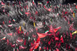 (Funeral of Iran's Supreme Leader Ayatollah Ali Khamenei. AP Photo: Altaf Qadri)