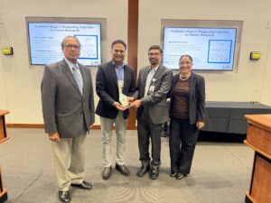 (Dr. Manoj Mishra, Professor of Biology and Founding Director of the Cancer Research Center at Alabama State University, receiving an honor. File Photo: Social Media)