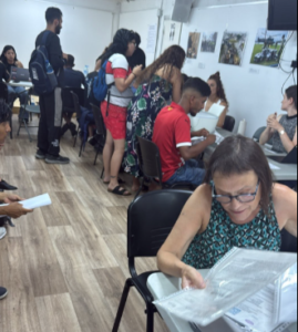 (Facilitating the application process for undocumented Nepalis through the initiative of the Non-Resident Nepali Association Spain. Photo: Santosh Shrestha-Facebook)