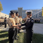 (Indian-American teenager Riddhi Chauhan is the Commanding Officer of the US Navy Junior Reserve Officers Training Corps (NJROTC) cadet battalion. Photo: NJROTC Public Affairs)