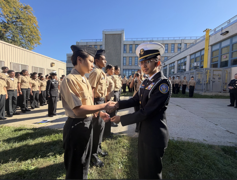 (Indian-American teenager Riddhi Chauhan is the Commanding Officer of the US Navy Junior Reserve Officers Training Corps (NJROTC) cadet battalion. Photo: NJROTC Public Affairs)