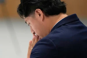 (Ronaldo Salgado speaks during an oversight forum on Friday, July 24, 2026, in Houston, about the death of his father, Lorenzo Salgado Araujo, who was shot and killed by an ICE officer. Credit: AP Photo: Ashley Landis)