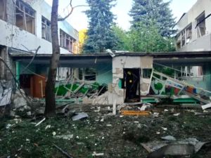 (This photo, released by Moscow Region Governor Andrei Vorobyov’s official telegram channel, shows a building damaged during a Ukrainian drone attack in Elektrostal, Moscow region of Russia, on Saturday, July 18, 2026. Photo: Moscow Region Governor Andrei Vorobyov’s official telegram channel via AP) 