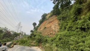 Road Blocked Landslide