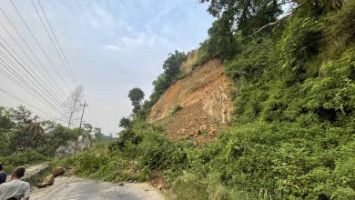 Road Blocked Landslide