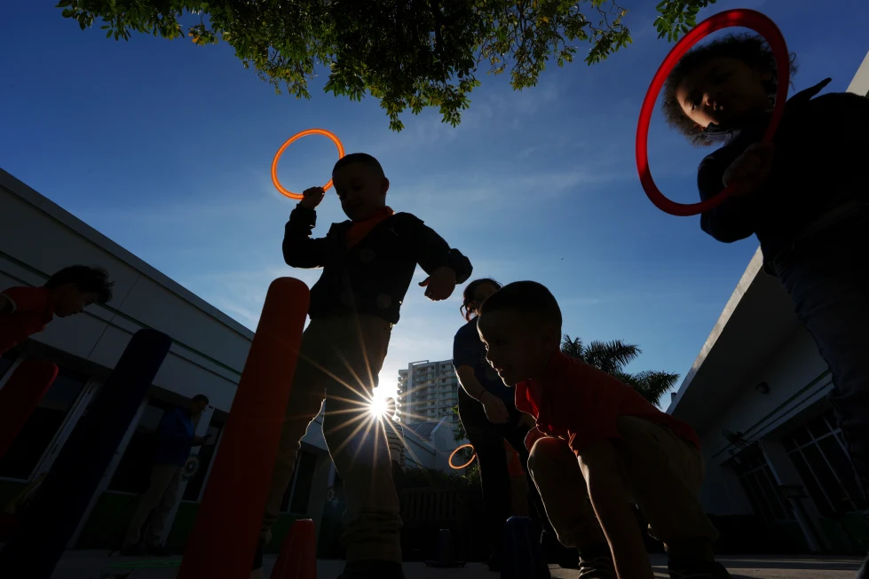 (Children play during aftercare for the Head Start program at Easterseals South Florida, Jan. 29, 2025, in Miami.  AP File Photo: Rebecca Blackwell)