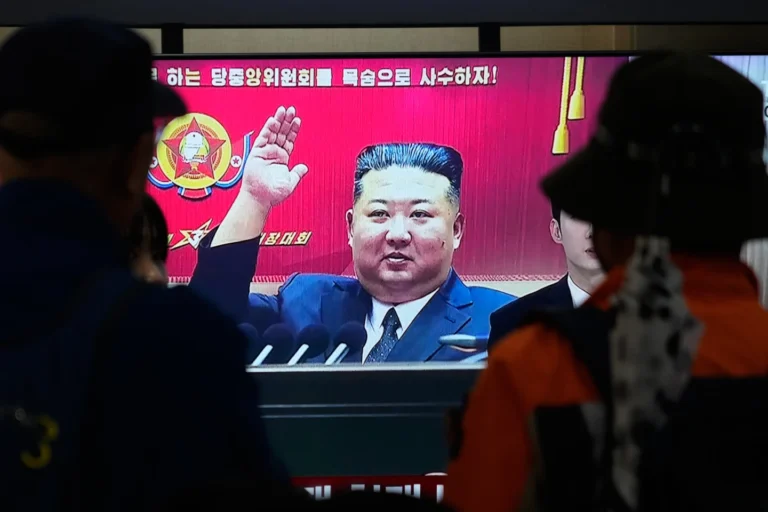 (A TV screen shows a file image of North Korean leader Kim Jong Un during a news program at the Seoul Railway Station in Seoul, South Korea, Saturday, Oct. 24, 2026. (AP Photo/Ahn Young-joon)