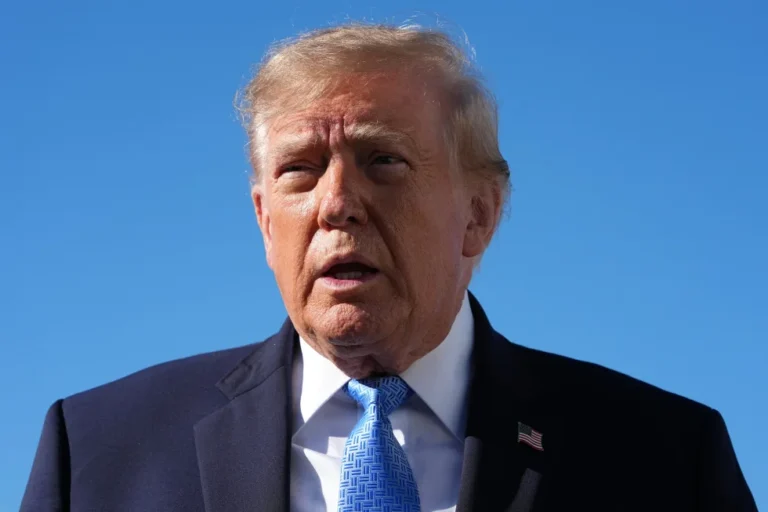 (President Donald Trump talks to reporters before boarding Air Force One, at Joint Base Andrews, Md., Monday, Oct. 26, 2026, en route to a campaign rally in Mississippi. AP Photo: Jacquelyn Martin)